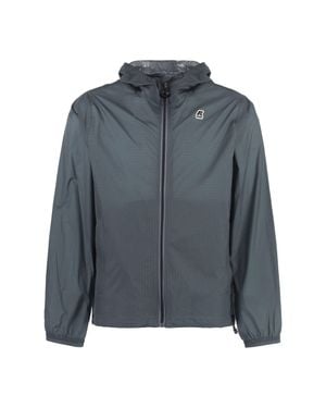 K-Way Cleon Hooded Nylon Jacket - Gray