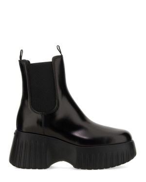 Hogan H-Stripe Chelsea Boot - Black
