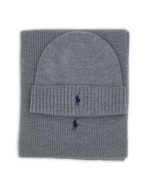 Polo Ralph Lauren Hat Scarf Box Set - Gray