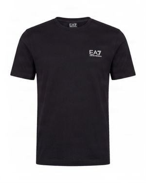 EA7 Logo Crewneck T-Shirt - Black