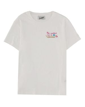 MC2 Saint Barth Graphic Crew Neck T-Shirt - White