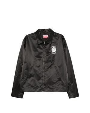 KENZO Inspired Polyamide Coach Jacket - Black