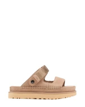 UGG Chic Leather Sandals For - Natural