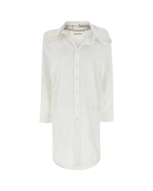Y. Project Oxford Shirt Dress - White