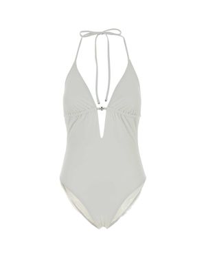 Tory Burch Stretch Nylon Swimsuit - White