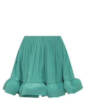 Lanvin Mini Ruffle Skirt - Green