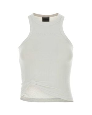 Balenciaga Knotted Tank Top - White