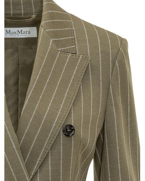 Max Mara Albalta Knit Blazer Jacket - Green