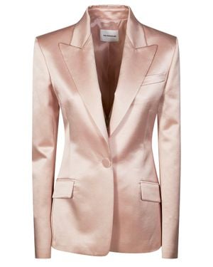 ANDAMANE Mini Satin Jacket For - Pink