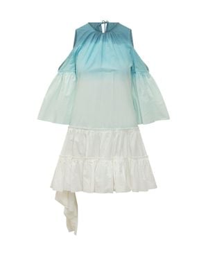 JW Anderson Ombre Round Neck Midi Dress - Blue