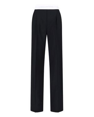 Alexander Wang Sculpted Stretch Wool Pants - Blue