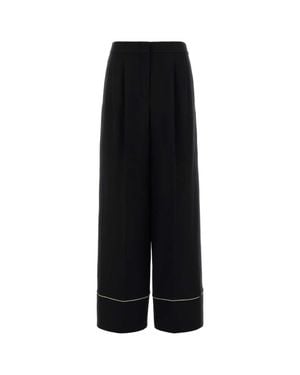 Fendi Black Wool Blend Pajamas Pant