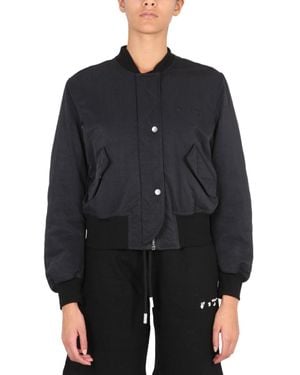 Off-White c/o Virgil Abloh Nylon Bomber Jacket - Black