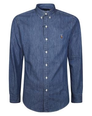 Polo Ralph Lauren Denim Logo Shirt For - Blue