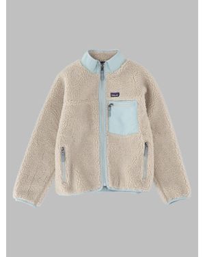 Patagonia Kids Synch Snap-T Pullover Fleece Jacket - Natural