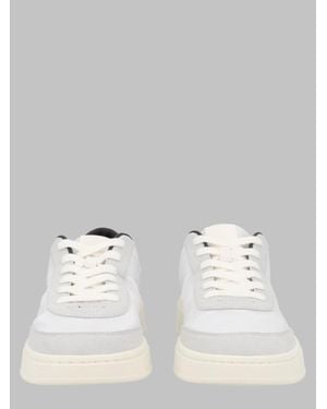 HUGO Rubber-Trim Sneakers - Metallic