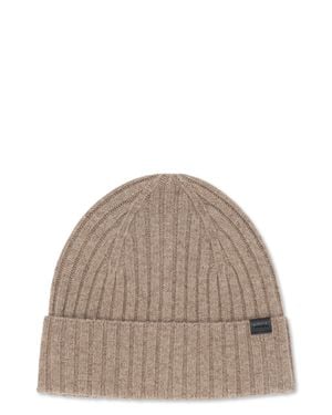 BOSS Ribbed Hat - Brown