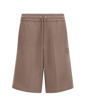 Amiri Crystals Denim Shorts - Gray
