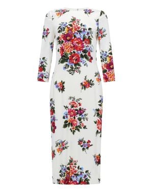 Dolce & Gabbana Floral Motif Dress - White