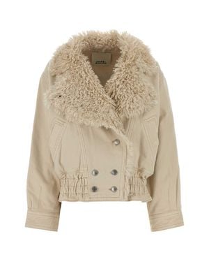 Isabel Marant Cotton Denim Jacket - Natural