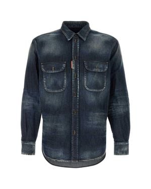 DSquared² Stretch Denim Shirt - Blue