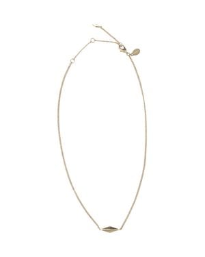 Jimmy Choo Geometric Pendant Chain Necklace - White