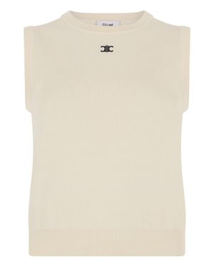 Celine Thin Wool Top - Natural