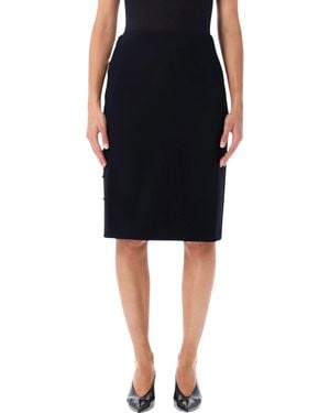 Versace Stretch Pencil Skirt - Black