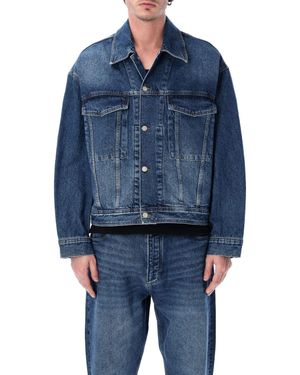 Studio Nicholson Stein Italian Denim Jacket - Blue