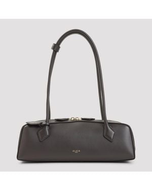 Alaïa Le Teckel Medium Leather Shoulder Bag, Medium Mini - Black