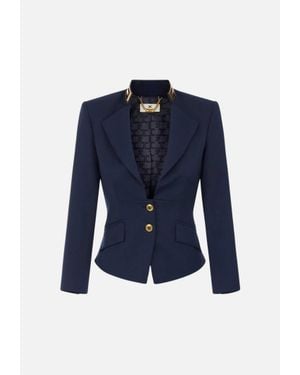 Elisabetta Franchi Chic Jacket - Blue