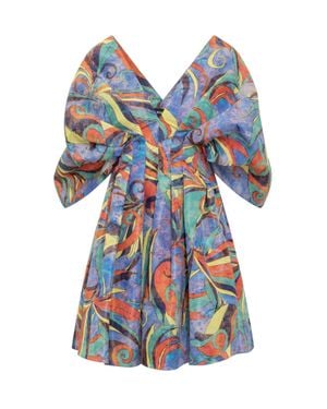 Rochas Stylish Mini Suit Dress - Blue