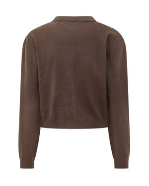 ROTATE BIRGER CHRISTENSEN Essential Knit Cardigan - Brown