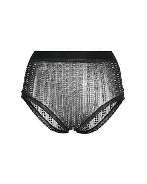 Rabanne Panties With Studs - Gray