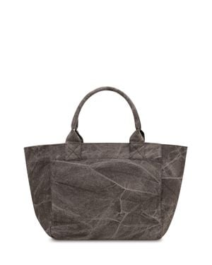 Ganni Medium Trapeze Shop Tote Bag - Gray