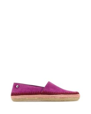 Loewe Paula's Ibiza Fuchsia Suede Paula S Ibiza Rio Espadrilles - Pink