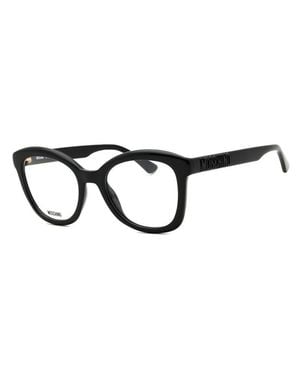 Moschino Designer-Style Eyeglasses With Clear Demo Lenses - Black