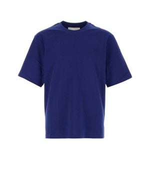 Ami Paris 100% Cotton T-Shirt - Blue