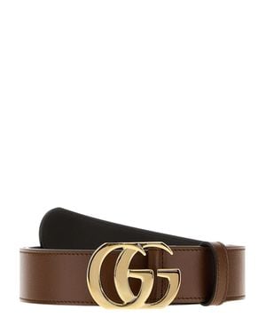 Gucci Calfskin Leather Belt For - White