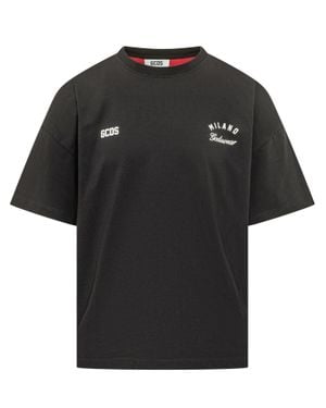 Gcds Back Band Logo Graphic Tee - Black