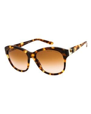Ralph Lauren Sunglasses Square Full Rim, Havana Frame And Gradient Lens Rl8190Q605613 - Brown