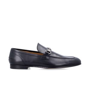 Gucci Leather Jordaan Loafer - Blue