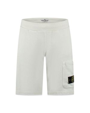 Stone Island Sweatshirt Shorts - White