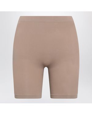 Skims Sculpt Seamless Mid-Thigh Shaping Shorts - Natural