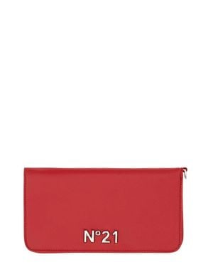 N°21 Wallet With Logo - Red