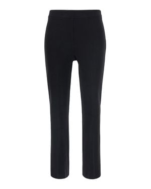 Jucca High-Waist Fitted Tech Pants With Tone-On-Tone Stitching - Black