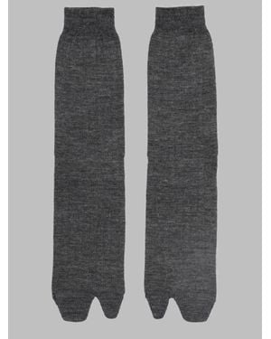 Maison Margiela Split-Toe Wool Blend Socks - Gray