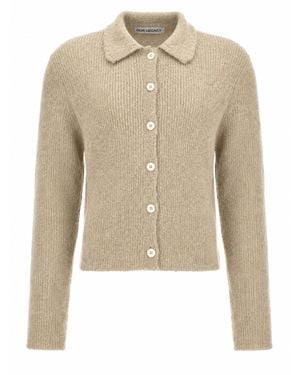 Our Legacy Fuzzy Alpaca Polo Shirt - Natural