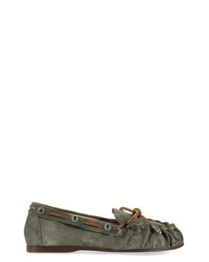 Sartore Suede Loafers - Green