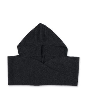 Paloma Wool Knit Hooded Scarf - Black